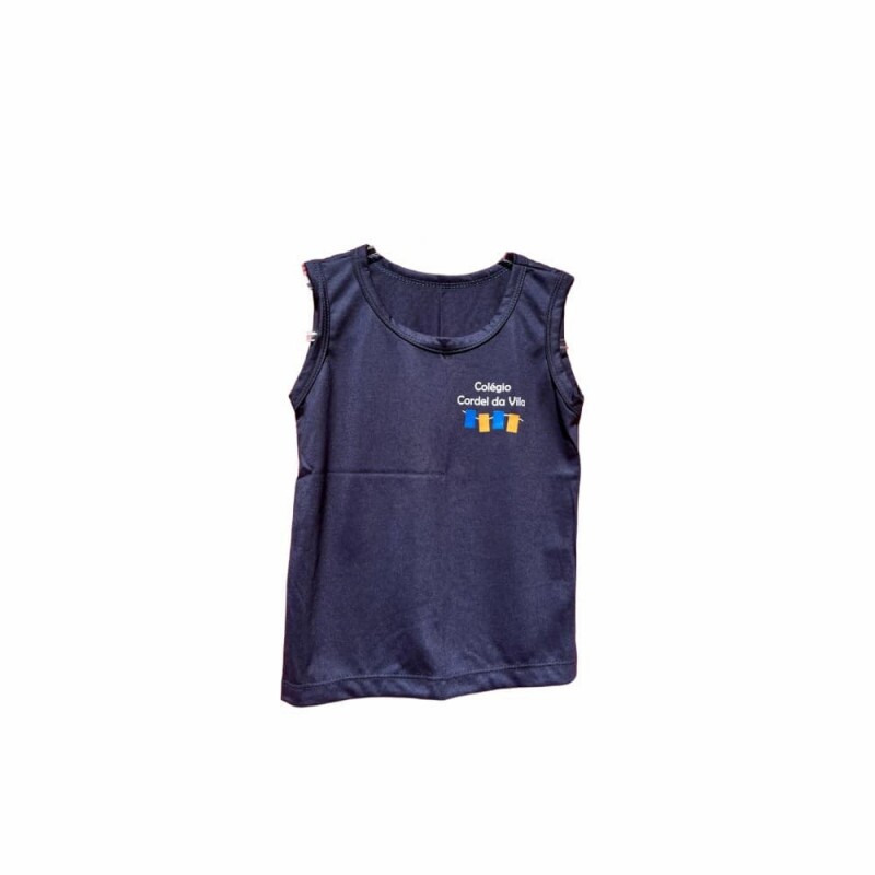 Camiseta azul regata de malha co