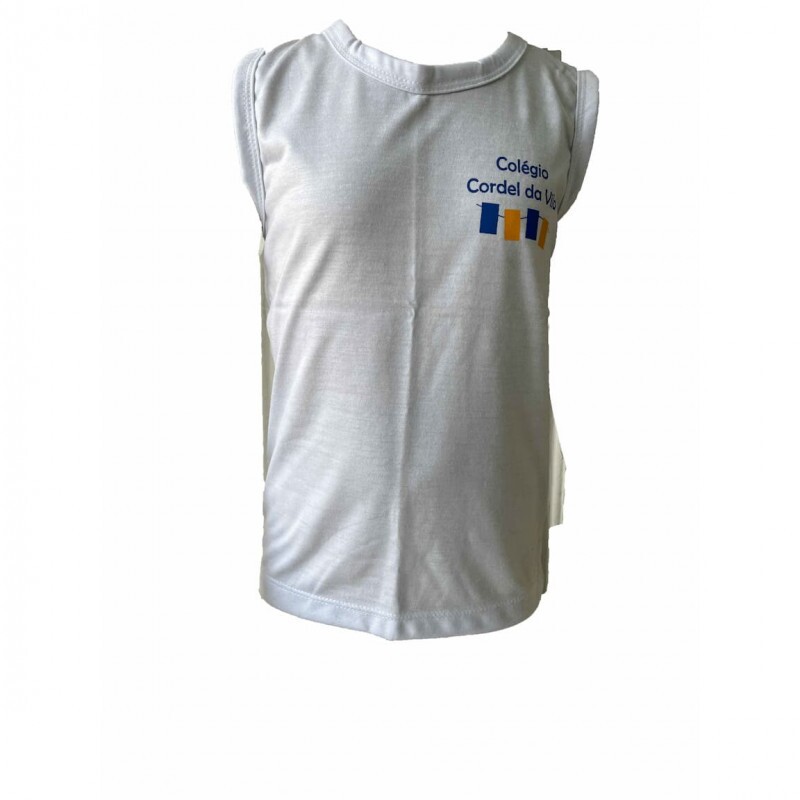 Camiseta branca regata de malha tam. 8 - Co
