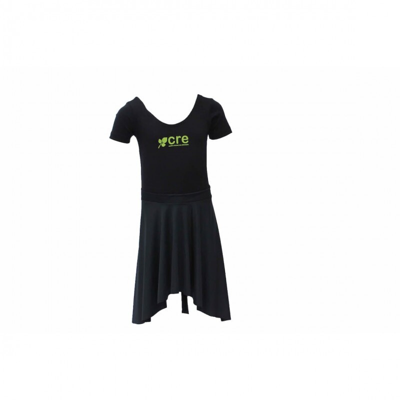 Collant c/saia preta para jazz tam. 14 - CRE