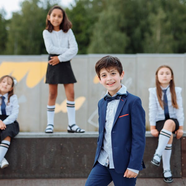 Conjunto Ed. Fisica - Escola Privada (PP, Azul Marinho)