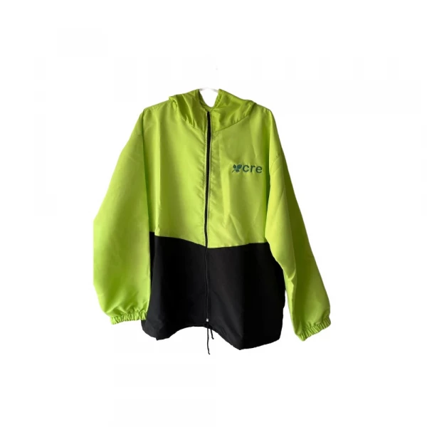 [11310] Jaqueta preta/verde de microf s/forro tam. G - CRE