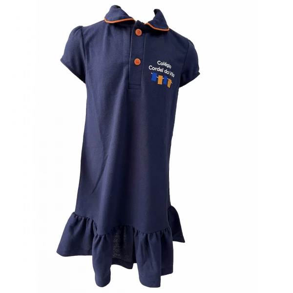 [6764] Vestido de piquet tam. 8 - Co