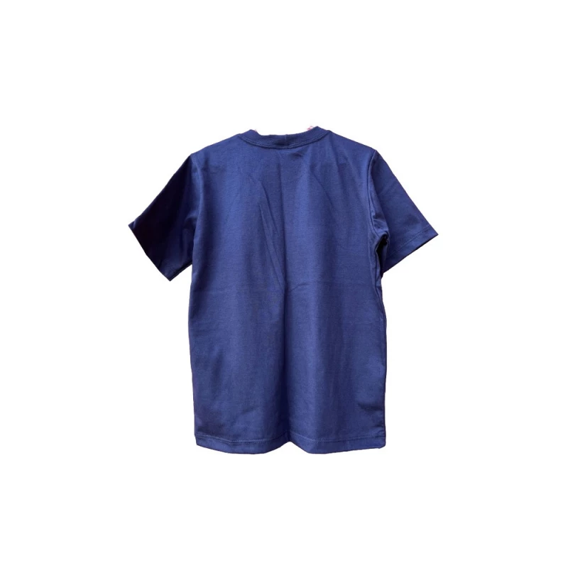 [12023] Camiseta azul de malha manga curta tam. 8 - BP