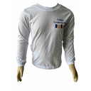 [667] Camiseta branca de  malha manga longa tam. 10 - Co