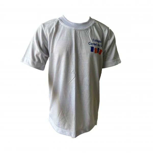 [660] Camiseta branca de malha manga curta tam. 8 - Co