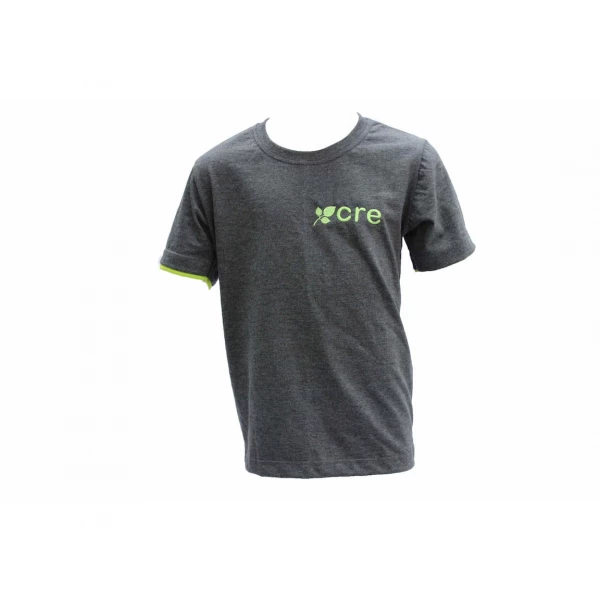[11184] Camiseta de malha grafite m. c. tam.10 - CRE